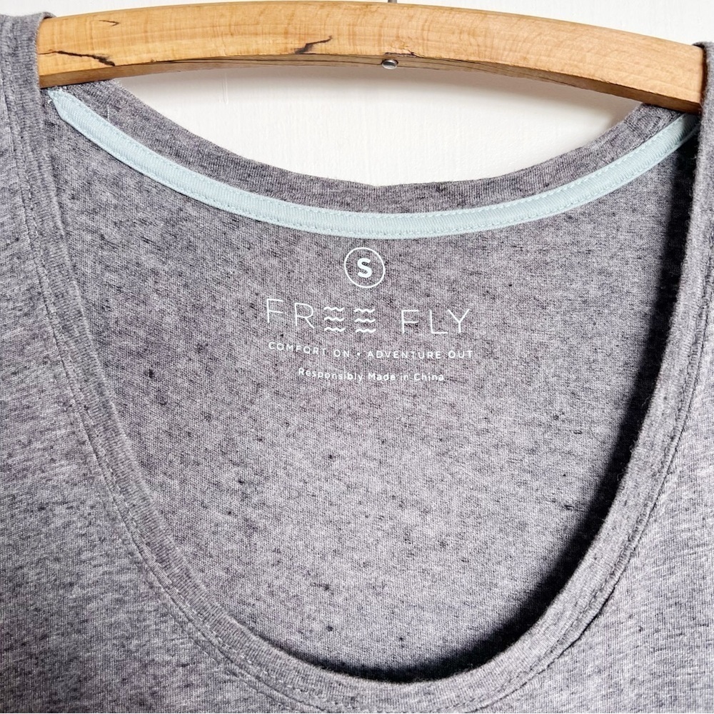 Free Fly • Bamboo Heritage Midi Dress maxi tank jersey knit Heather Flint grey - Picture 4 of 12
